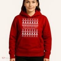 Pixel Robot Ugly Christmas Hoodie thumb 5