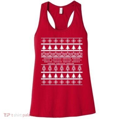 Pixel Robot Ugly Christmas Women's Tank Top