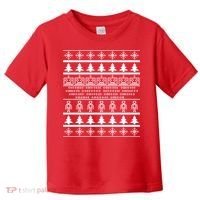 Pixel Robot Ugly Christmas Toddler T-Shirt thumb 0