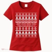 Pixel Robot Ugly Christmas Women's T-Shirt thumb 0