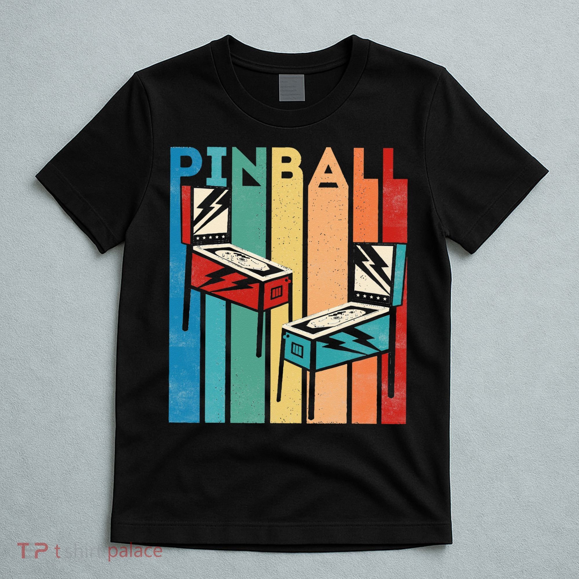 Pinball Retro Vintage Multiball Pinball Machine Arcade Game T-Shirt