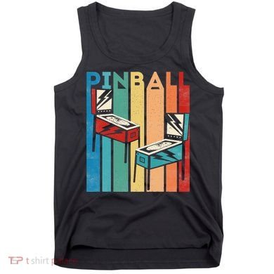Pinball Retro Vintage Multiball Pinball Machine Arcade Game Tank Top
