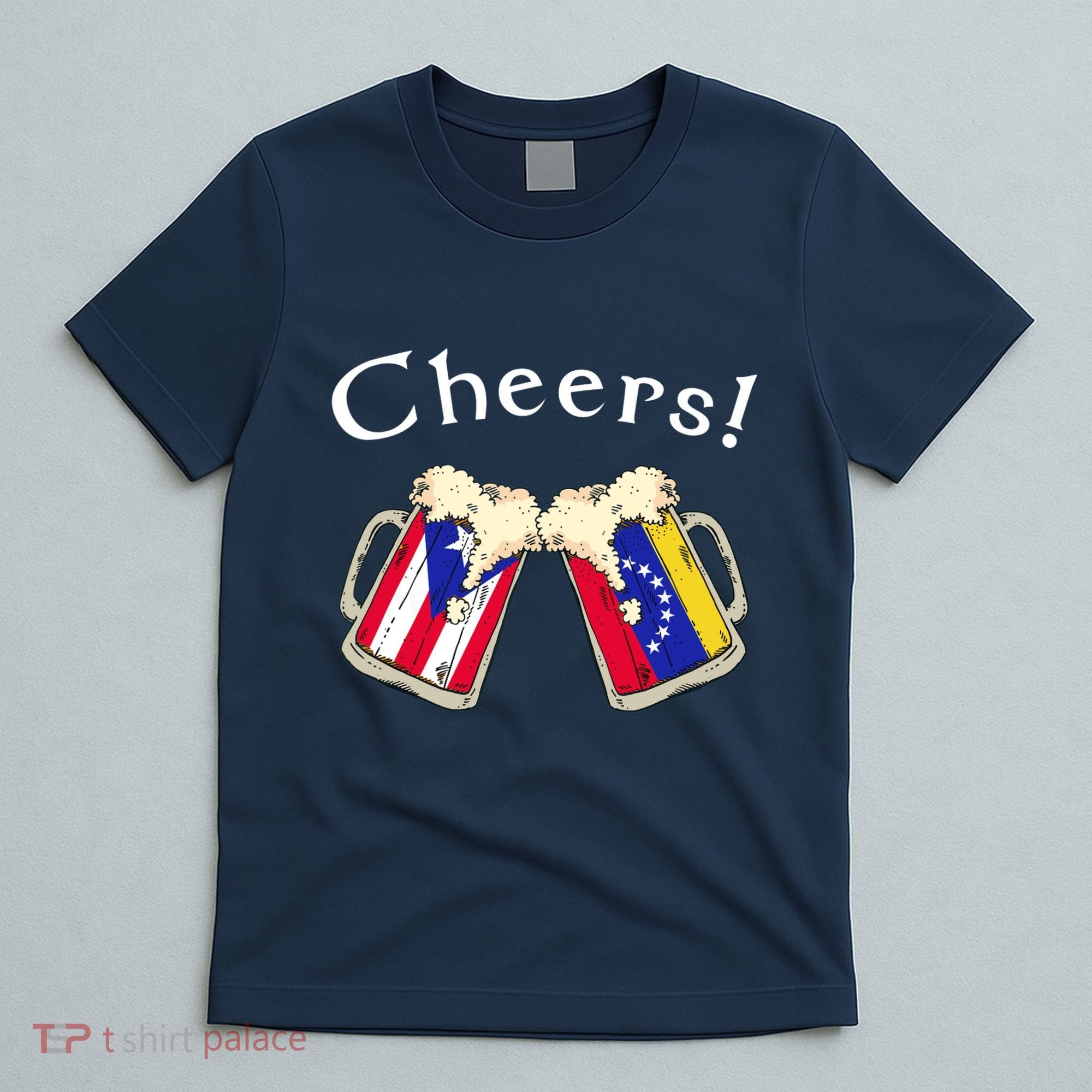 Puerto Rico Venezuela Flag Cheers Beer Grown Patriot Country Tank Top T-Shirt