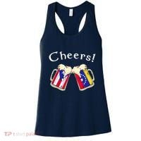 Puerto Rico Venezuela Flag Cheers Beer Grown Patriot Country Tank Top Women's Tank Top thumb 0