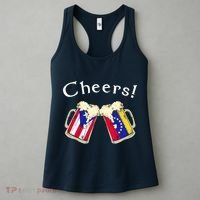 Puerto Rico Venezuela Flag Cheers Beer Grown Patriot Country Tank Top Women's Tank Top thumb 3