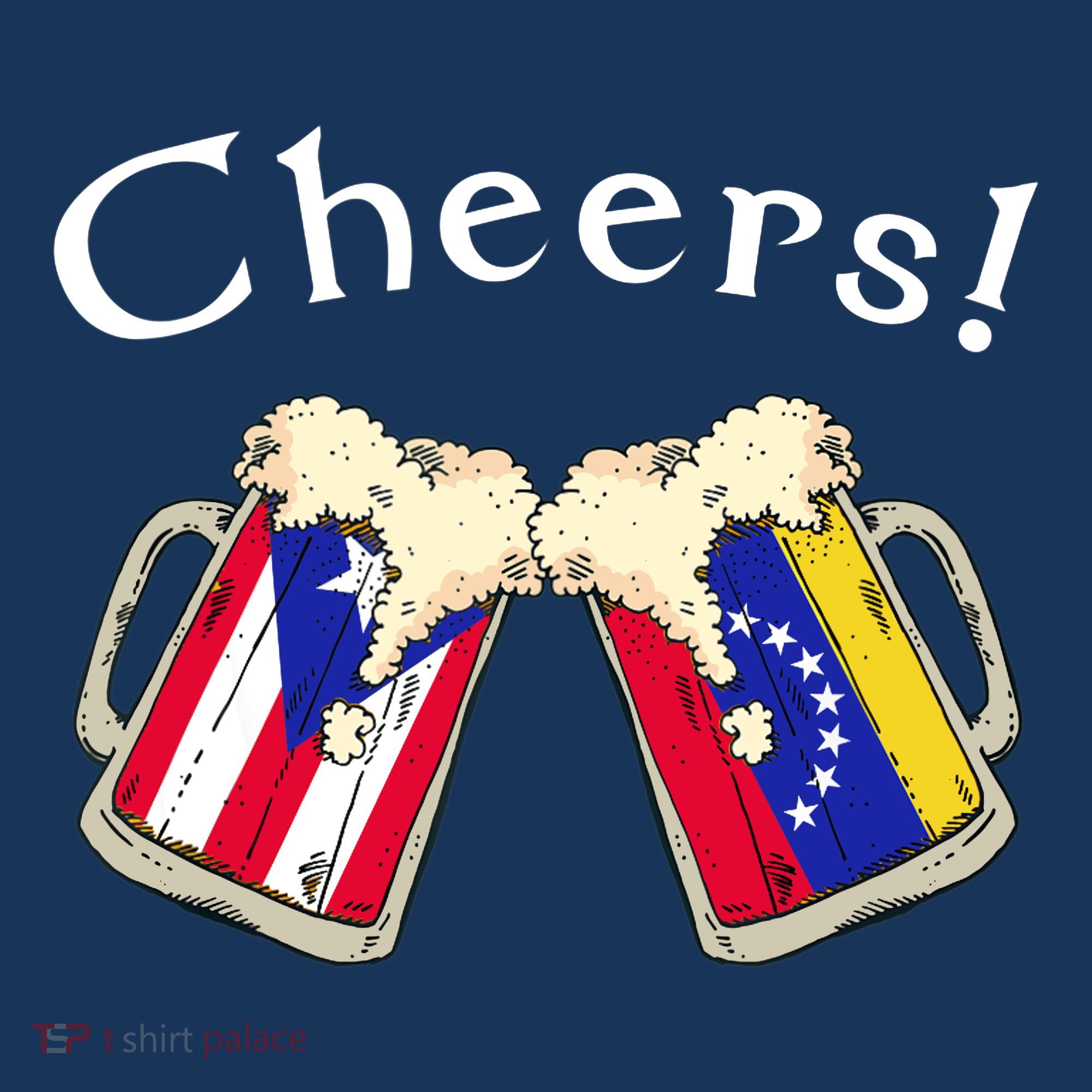 Puerto Rico Venezuela Flag Cheers Beer Grown Patriot Country Tank Top Women's Tank Top