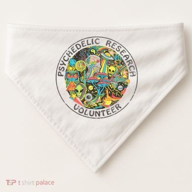 Psychedelic Research Volunteer USA-Made Doggie Bandana