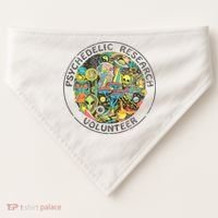 Psychedelic Research Volunteer USA-Made Doggie Bandana thumb 0