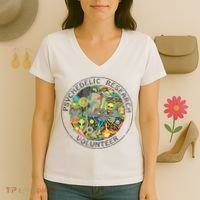 Psychedelic Research Volunteer Women's V-Neck T-Shirt thumb 3