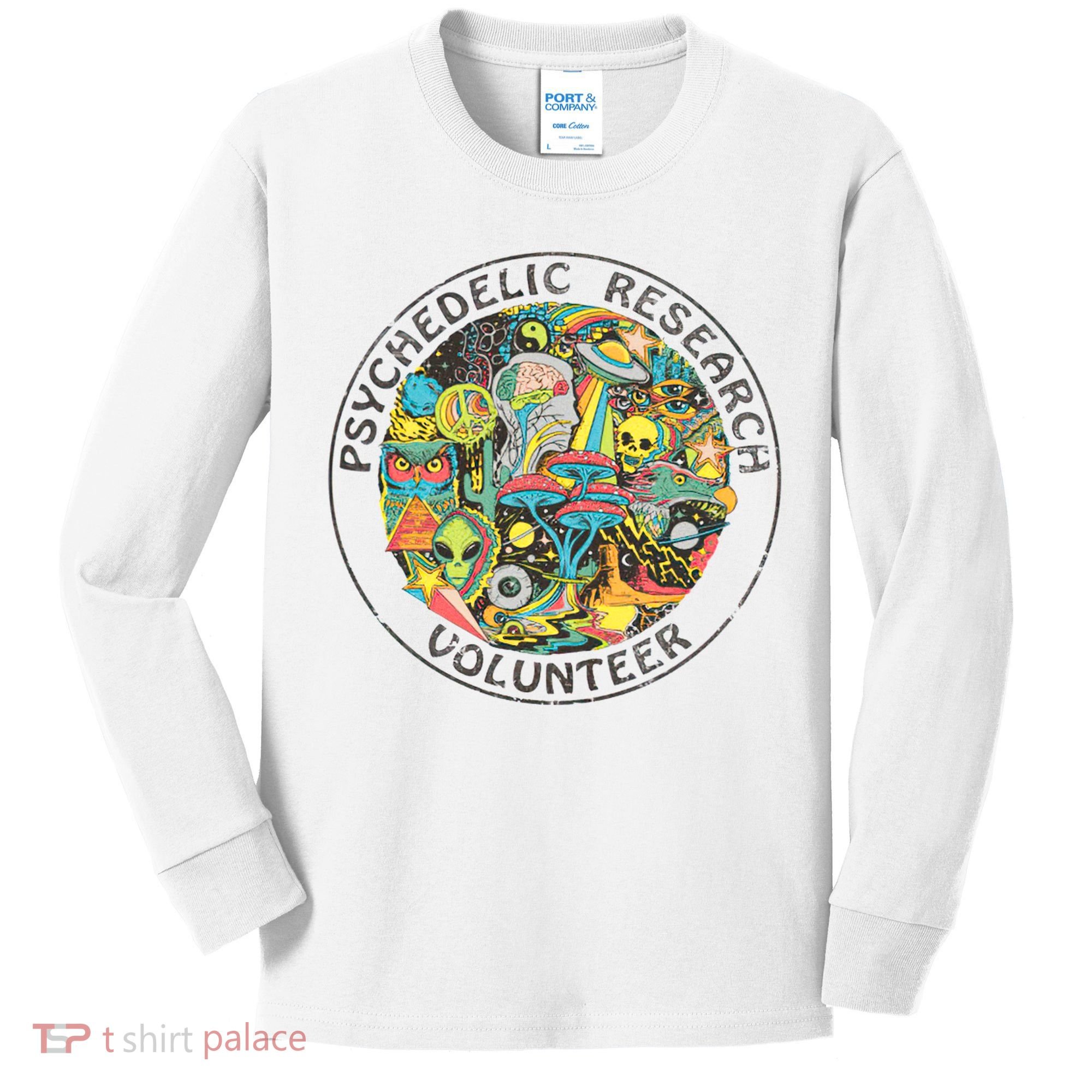 Psychedelic Research Volunteer Kids Long Sleeve Shirt
