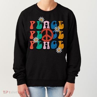 Peace Retro Vintage Sunflower Women's Sweatshirt