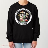 Psychedelic Research Volunteer Skeleton Rabbit Mushroom Women's Sweatshirt thumb 0