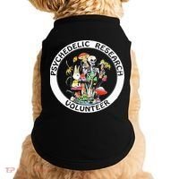 Psychedelic Research Volunteer Skeleton Rabbit Mushroom Doggie Tank thumb 0