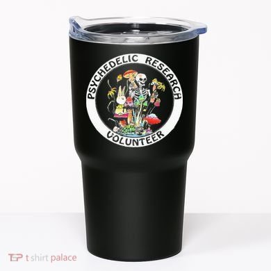 Psychedelic Research Volunteer Skeleton Rabbit Mushroom Tumbler