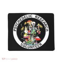 Psychedelic Research Volunteer Skeleton Rabbit Mushroom Mousepad thumb 0