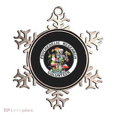 Psychedelic Research Volunteer Skeleton Rabbit Mushroom Ornament