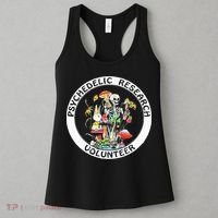 Psychedelic Research Volunteer Skeleton Rabbit Mushroom Women's Tank Top thumb 3