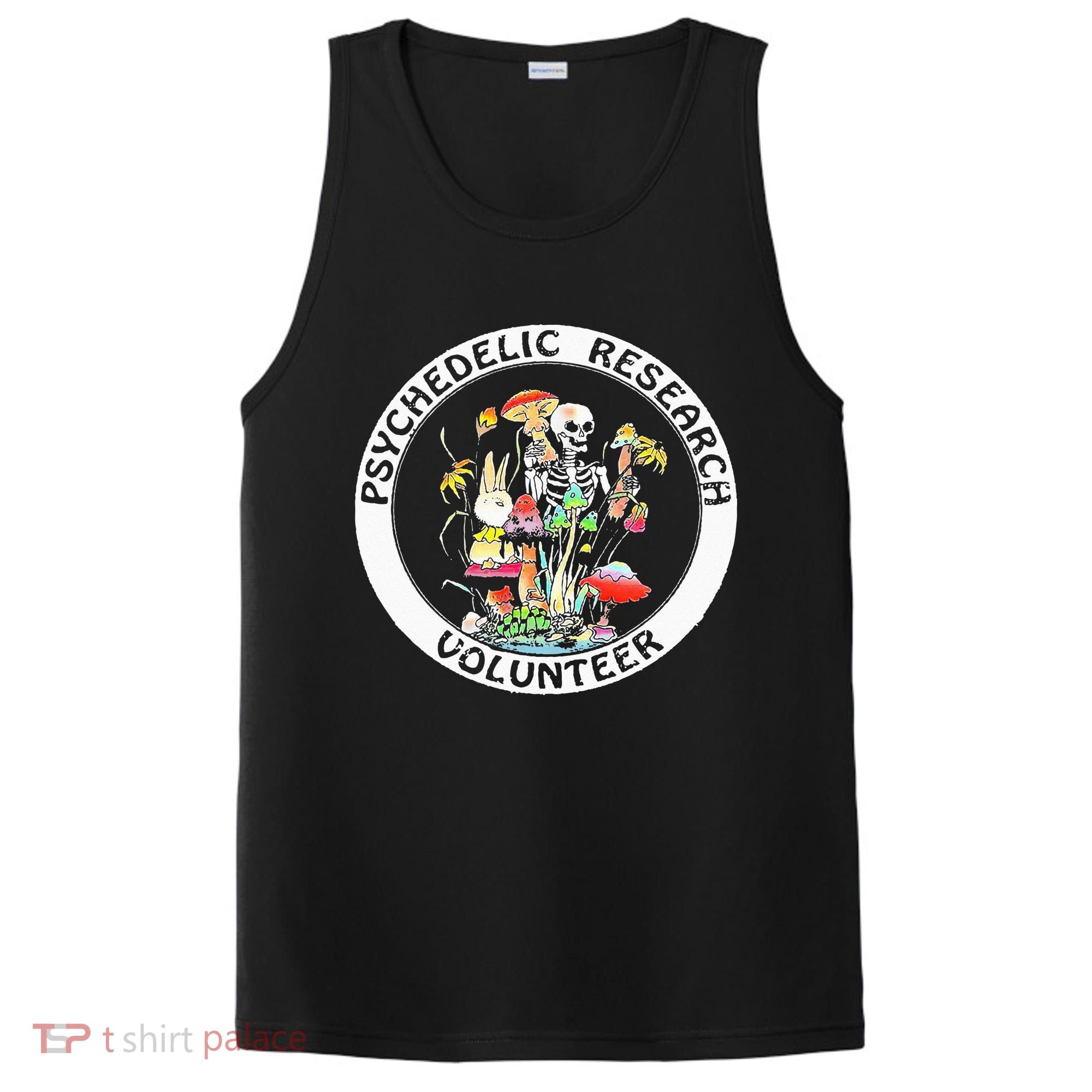 Psychedelic Research Volunteer Skeleton Rabbit Mushroom PosiCharge Competitor Tank