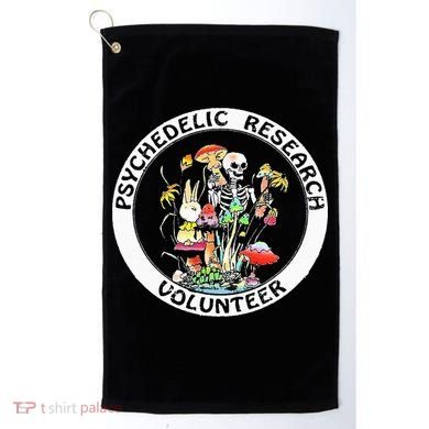 Psychedelic Research Volunteer Skeleton Rabbit Mushroom Golf Towel
