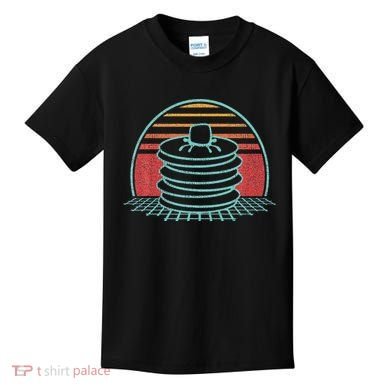 Pancakes Retro Vintage 80s Style Gift Kids T-Shirt