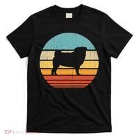 Pug Retro Vintage 60s 70s Sunset Dog Lovers  T-Shirt thumb 0