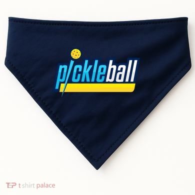 Pickleball Retro Volt Logo USA-Made Doggie Bandana