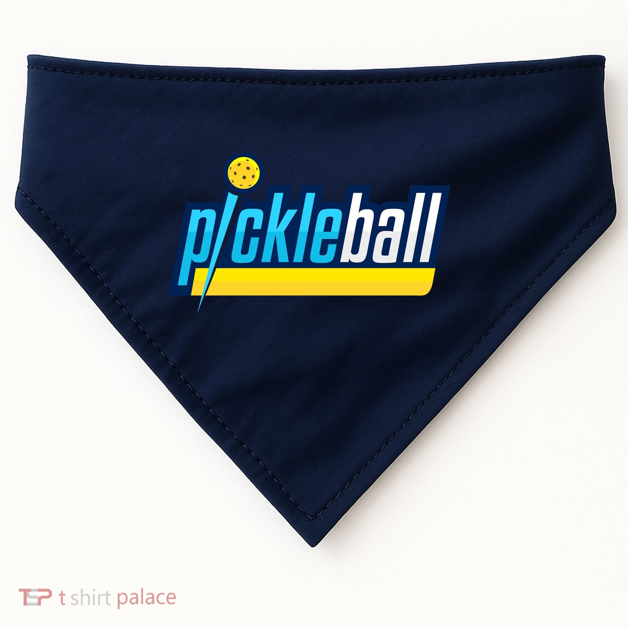 Pickleball Retro Volt Logo USA-Made Doggie Bandana