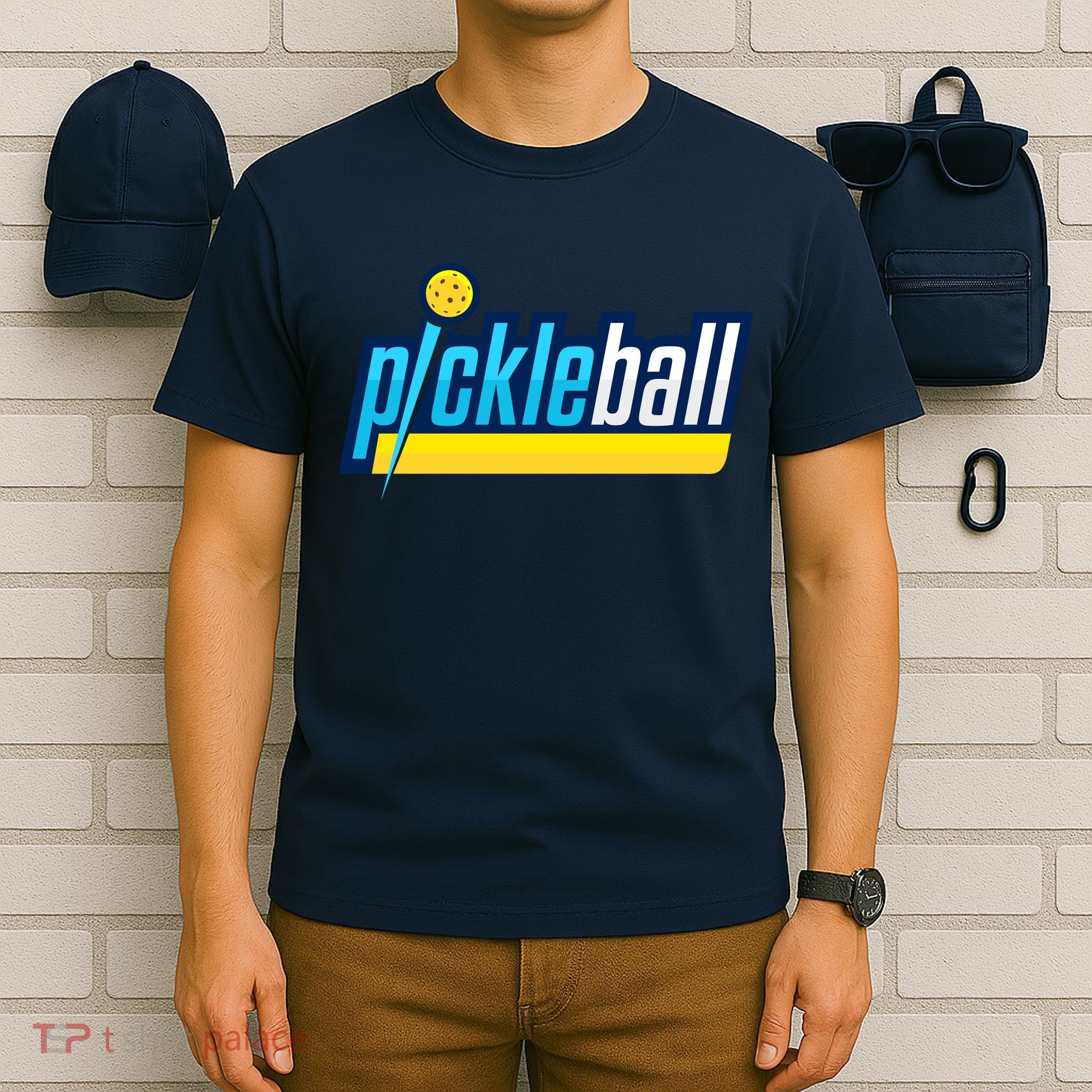 Pickleball Retro Volt Logo T-Shirt