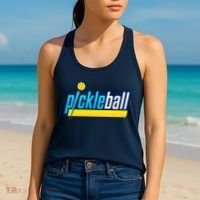 Pickleball Retro Volt Logo Women's Tank Top thumb 2