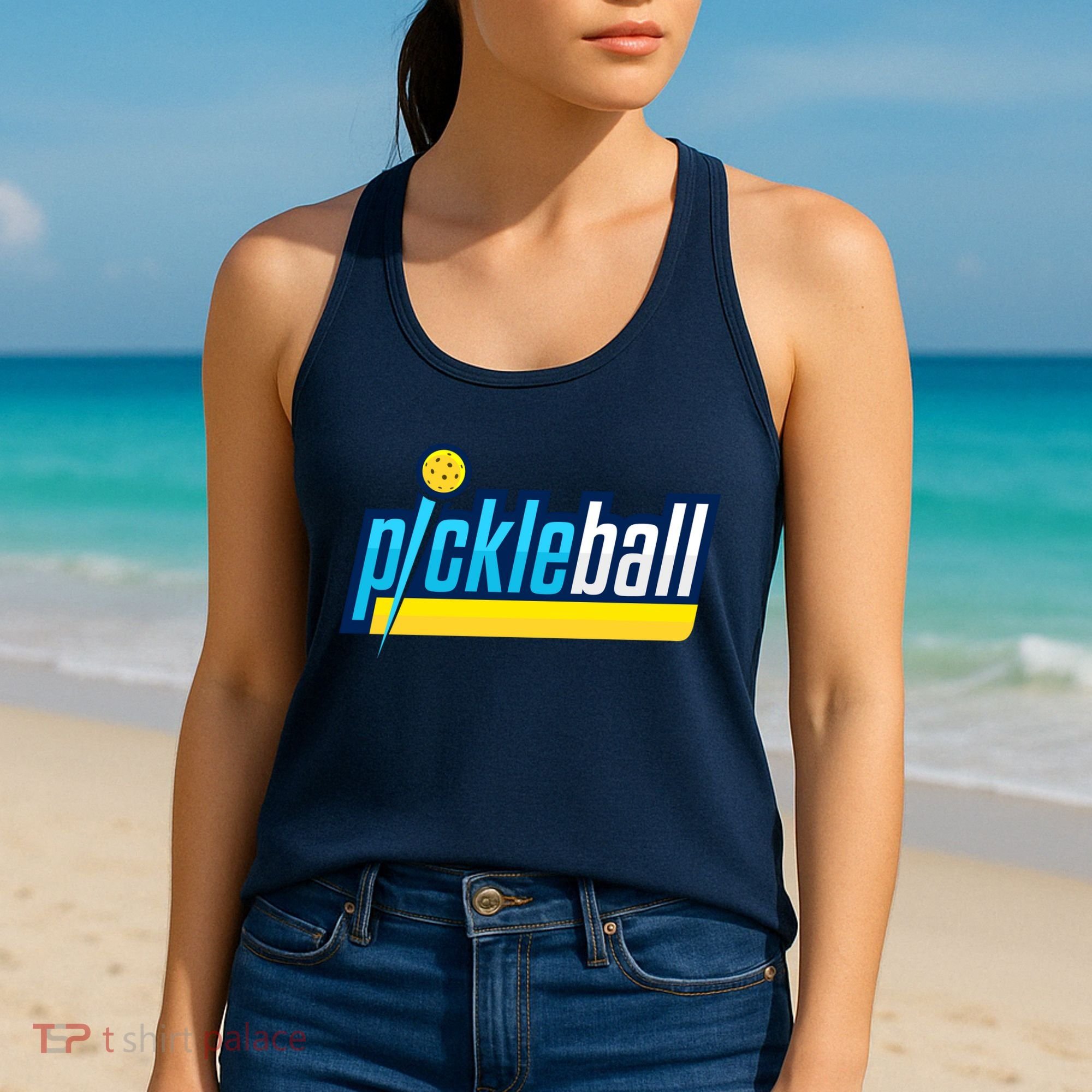 Pickleball Retro Volt Logo Women's Tank Top