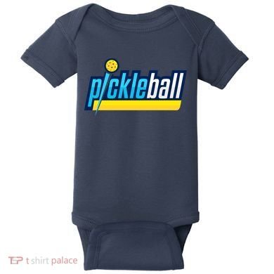 Pickleball Retro Volt Logo Baby Bodysuit