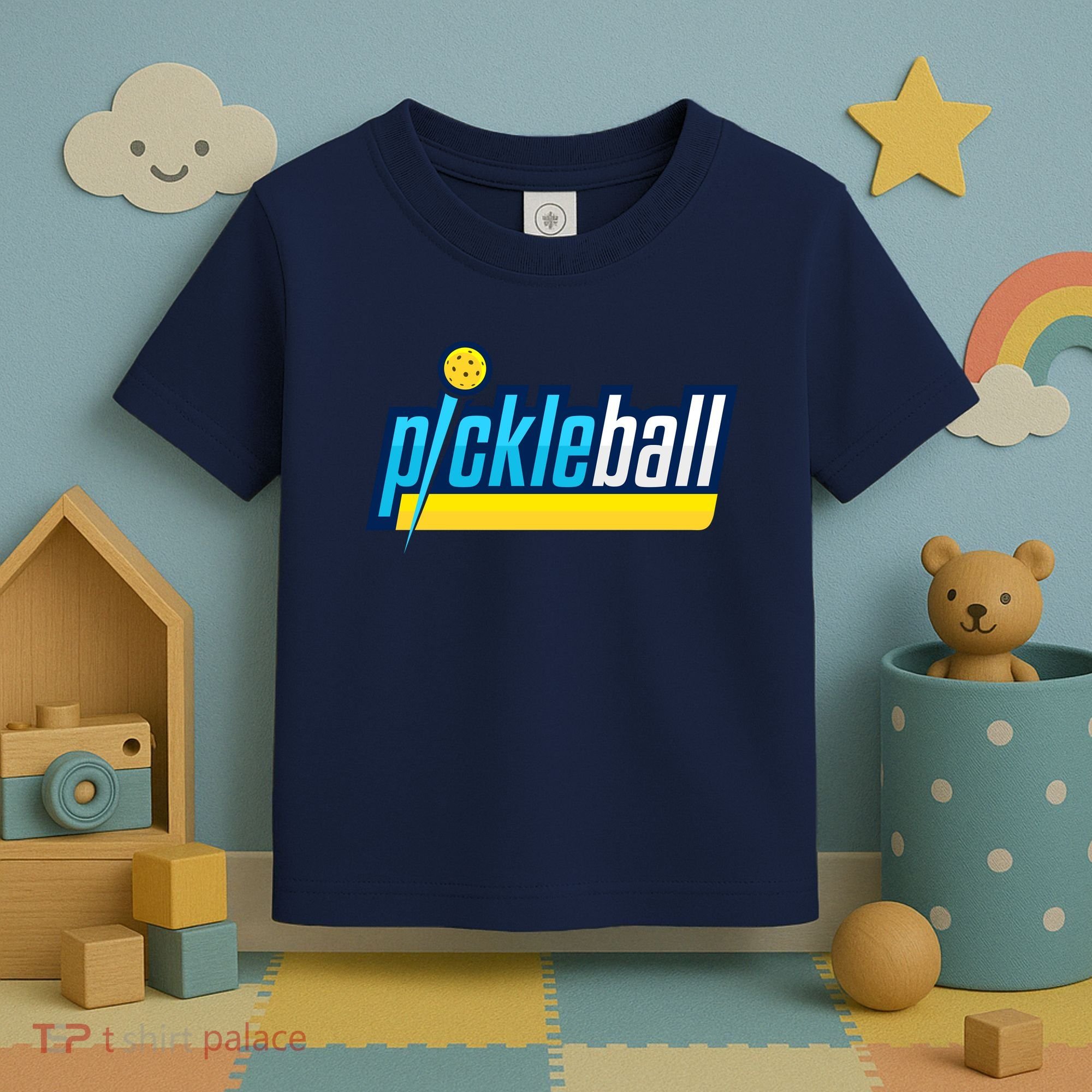 Pickleball Retro Volt Logo Toddler T-Shirt