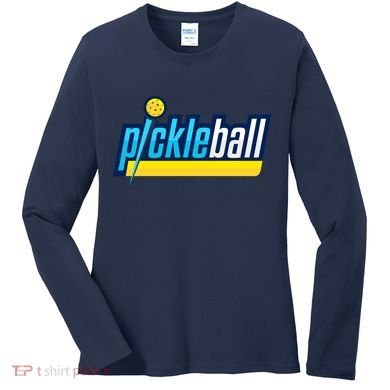 Pickleball Retro Volt Logo Women's Long Sleeve Shirt