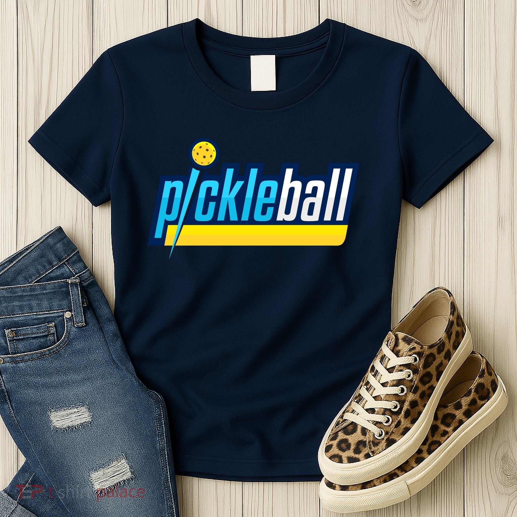 Pickleball Retro Volt Logo Women's T-Shirt