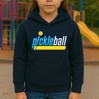 Pickleball Retro Volt Logo Kids Hoodie thumb 3