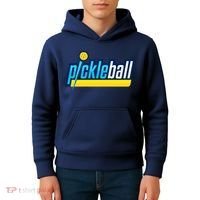 Pickleball Retro Volt Logo Kids Hoodie thumb 4