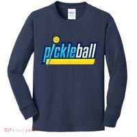Pickleball Retro Volt Logo Kids Long Sleeve Shirt thumb 0