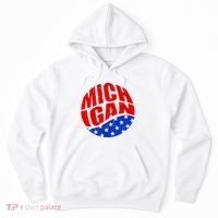 Patriotic Red White Blue Michigan Emblem Hoodie thumb 0