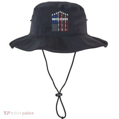 Patriotic Red White Blue Usa Flag Fighter Jets Bucket Hat