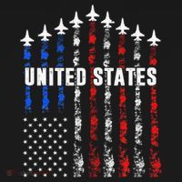 Patriotic Red White Blue Usa Flag Fighter Jets Women's Hoodie thumb 2