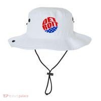 Patriotic Red White Blue Detroit Emblem Bucket Hat thumb 0