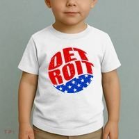 Patriotic Red White Blue Detroit Emblem Toddler T-Shirt thumb 2