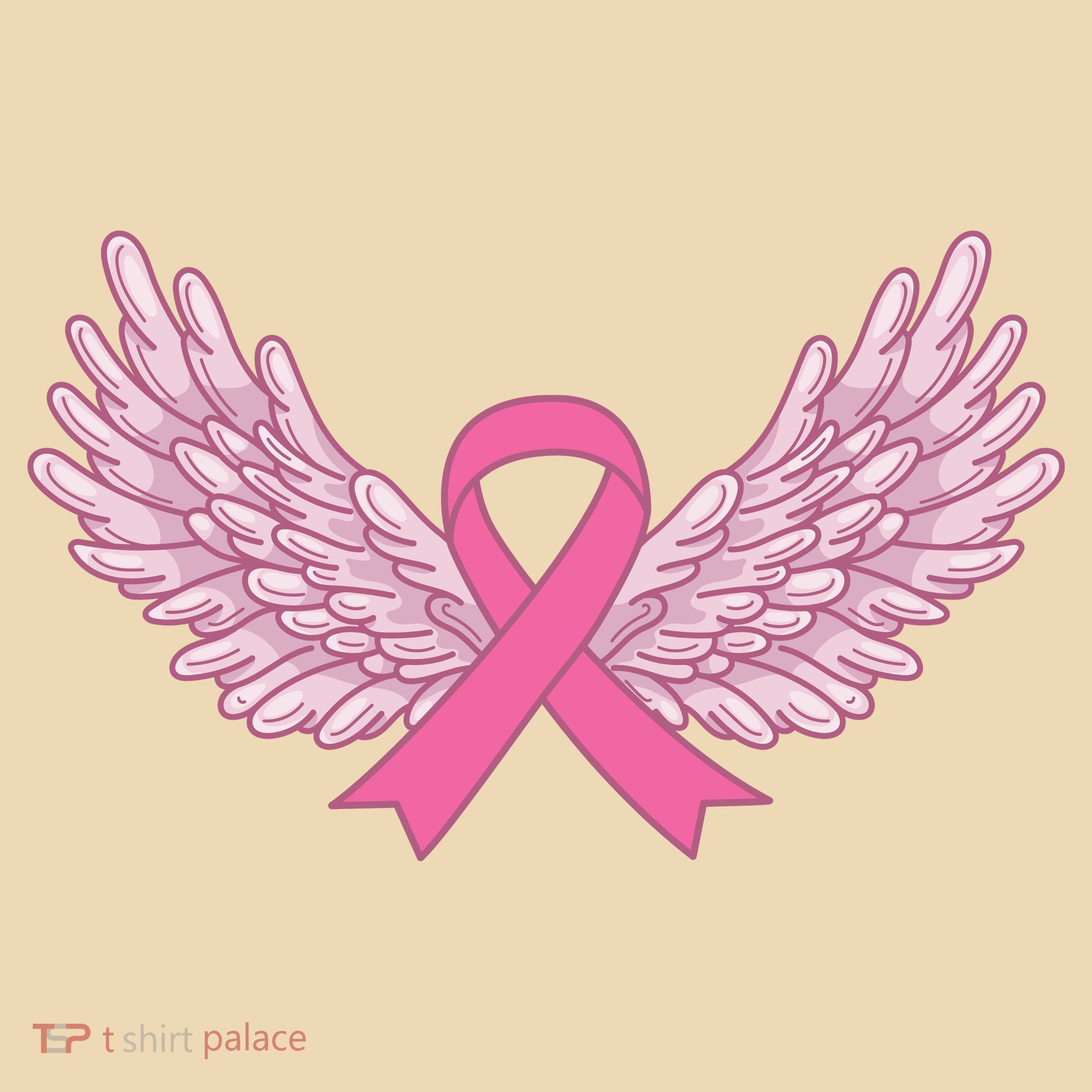 Pink Ribbon Wings Breast Cancer Awareness Tote Bag