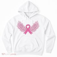 Pink Ribbon Wings Breast Cancer Awareness Hoodie thumb 0