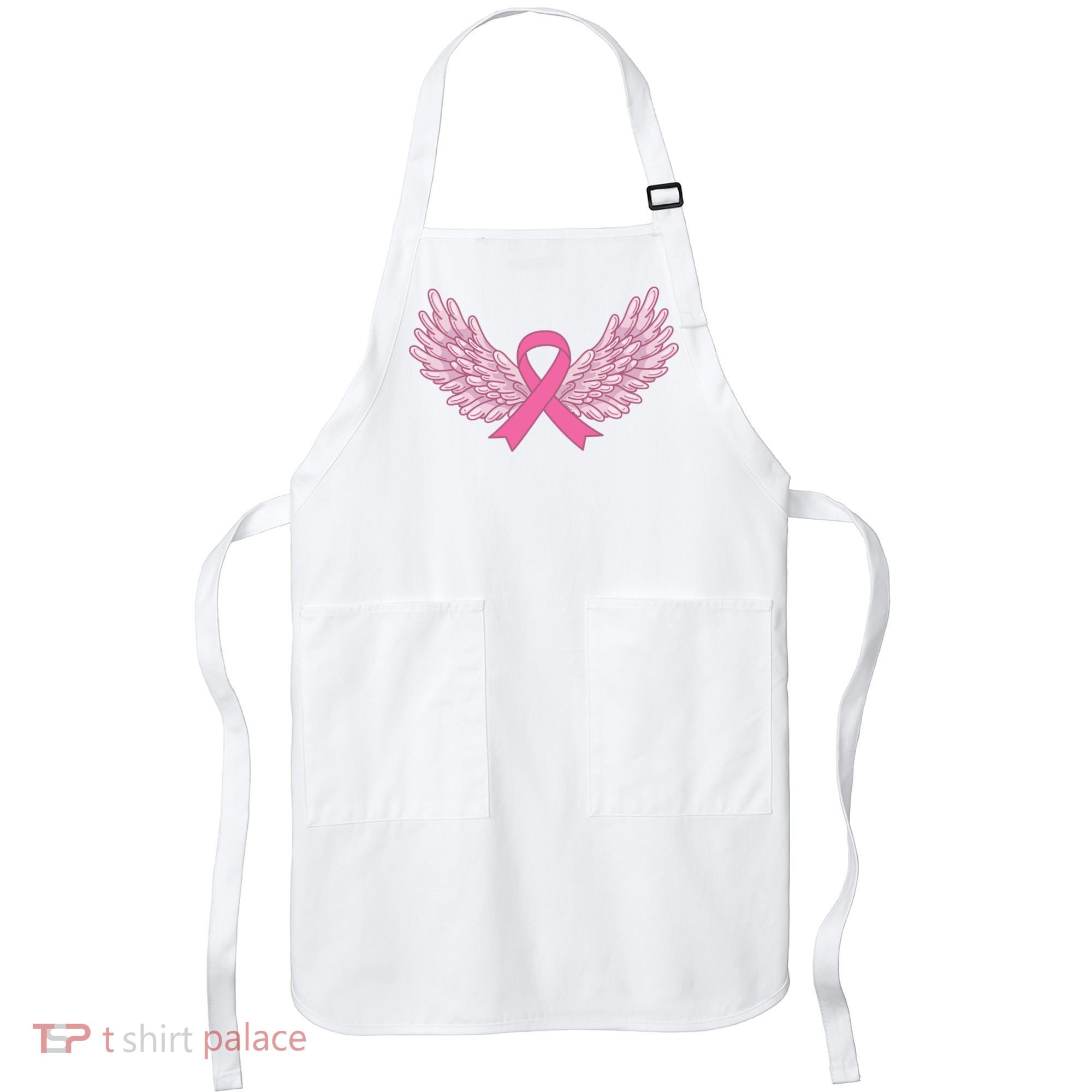 Pink Ribbon Wings Breast Cancer Awareness Apron