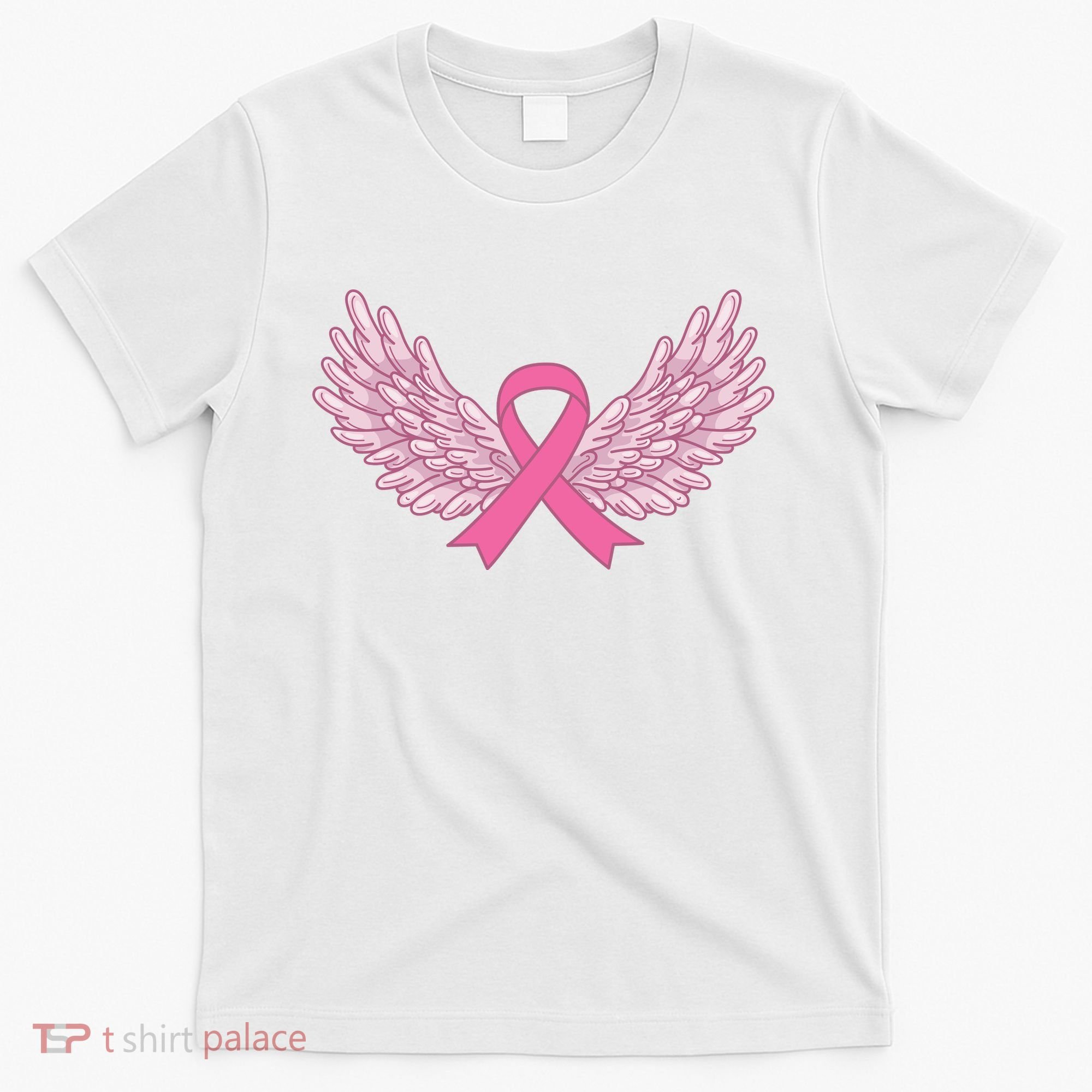 Pink Ribbon Wings Breast Cancer Awareness T-Shirt