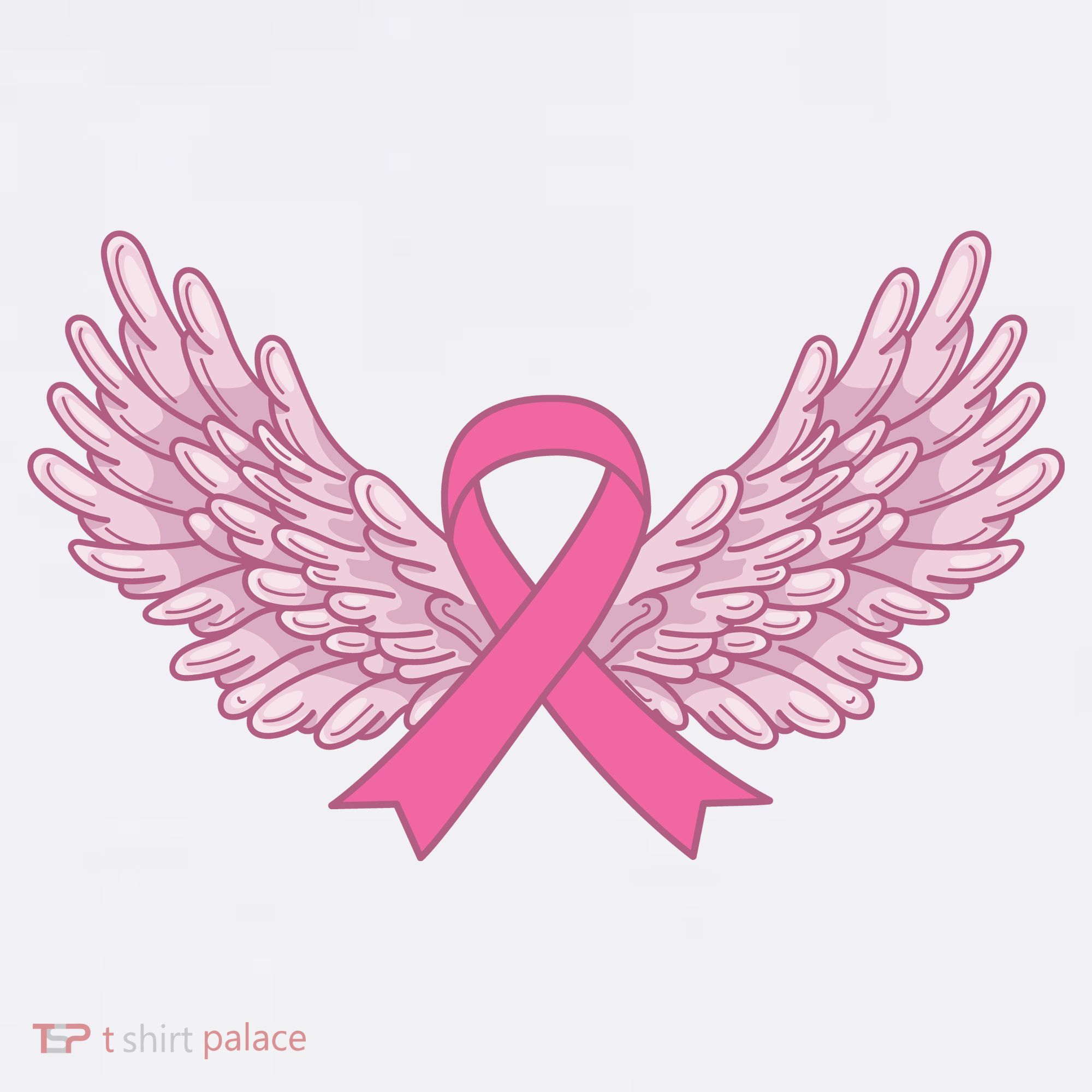 Pink Ribbon Wings Breast Cancer Awareness Women's Hoodie