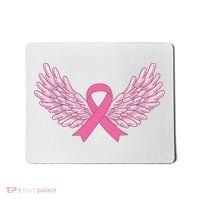 Pink Ribbon Wings Breast Cancer Awareness Mousepad thumb 0