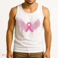 Pink Ribbon Wings Breast Cancer Awareness Tank Top thumb 3