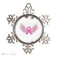 Pink Ribbon Wings Breast Cancer Awareness Ornament thumb 0